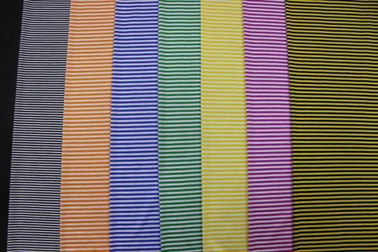 絲光色織、提花、彩條