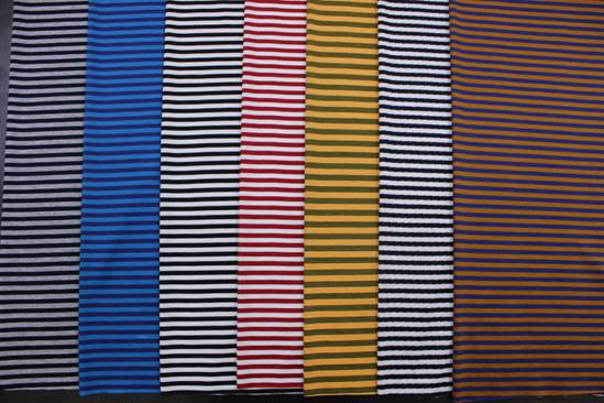 絲光色織、提花、彩條